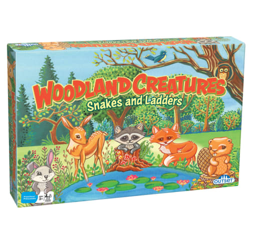 Woodland Creatures Snakes and Ladders Game