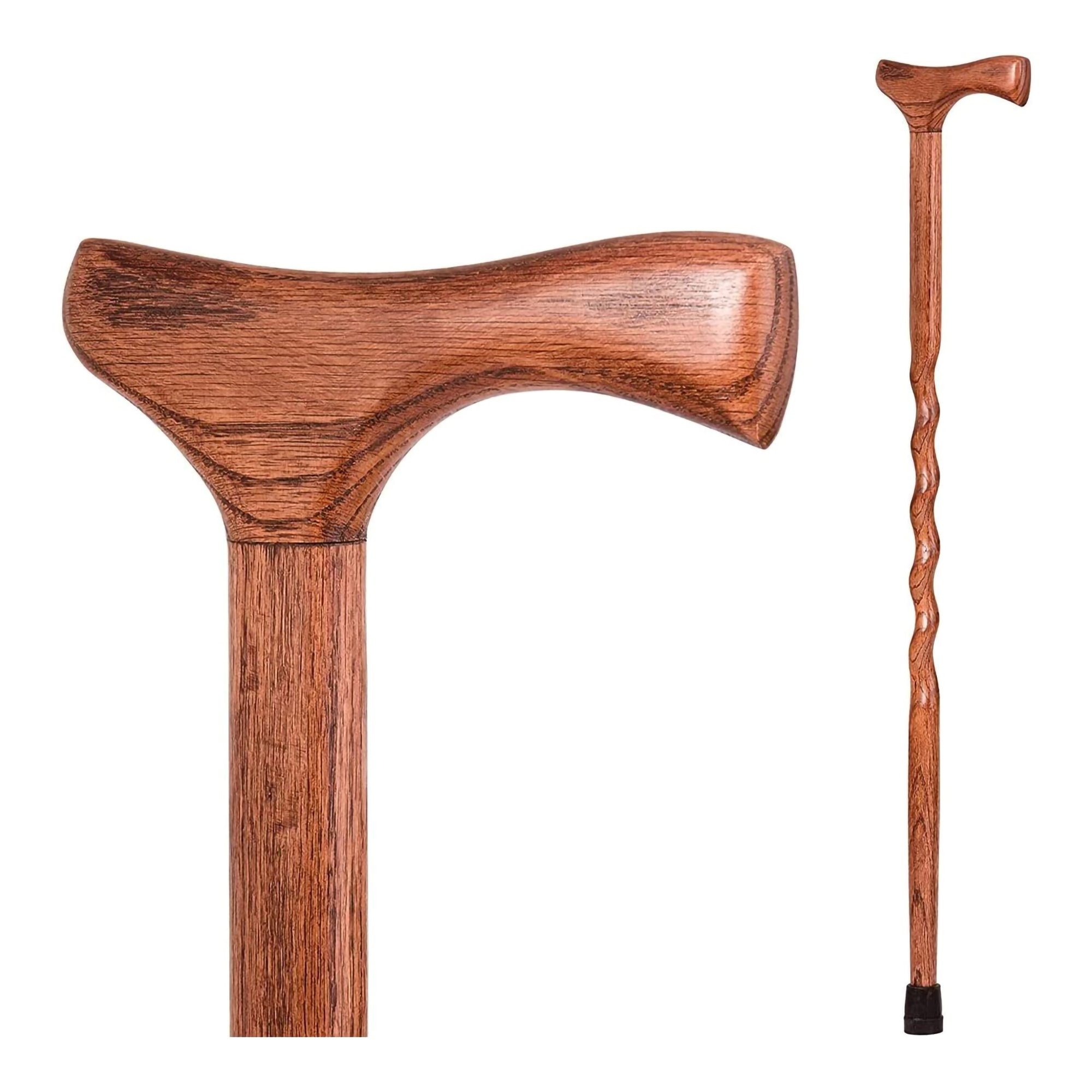 Brazos Twisted Assorted Hardwoods Cane with T-Handle, 34-Inch Height MK 1229020
