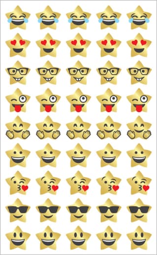 Star Emotion Stickers
