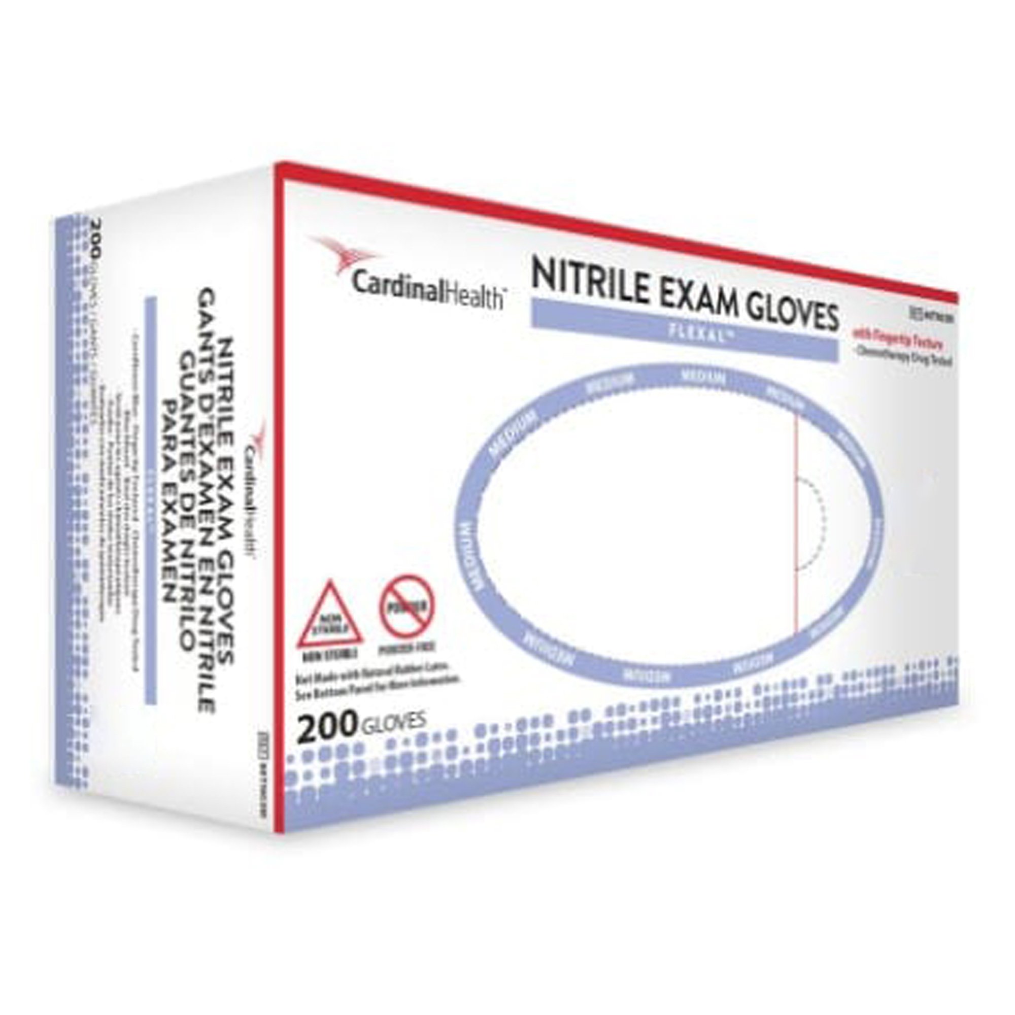 Flexal Nitrile Exam Glove, Large, Blue MK 778121