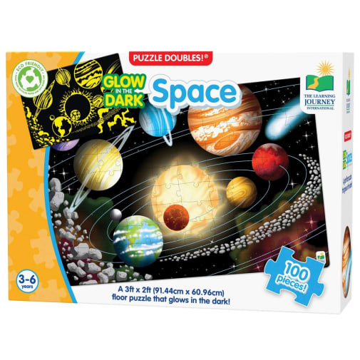 Puzzle Doubles - Glow in the Dark Space Puzzle