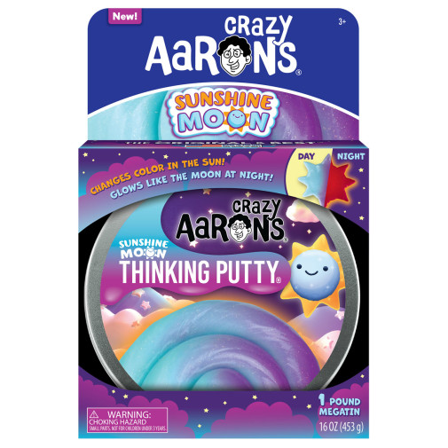 Crazy Aaron's Sunshine Moon Thinking Putty 6.5" Tin (Mega Tin)
