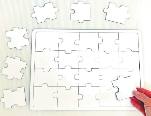 Blank Puzzle 14" x 10"