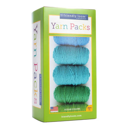 pegLoom or LapLoom Refill Kit by Friendly Loom - Ocean Colors
