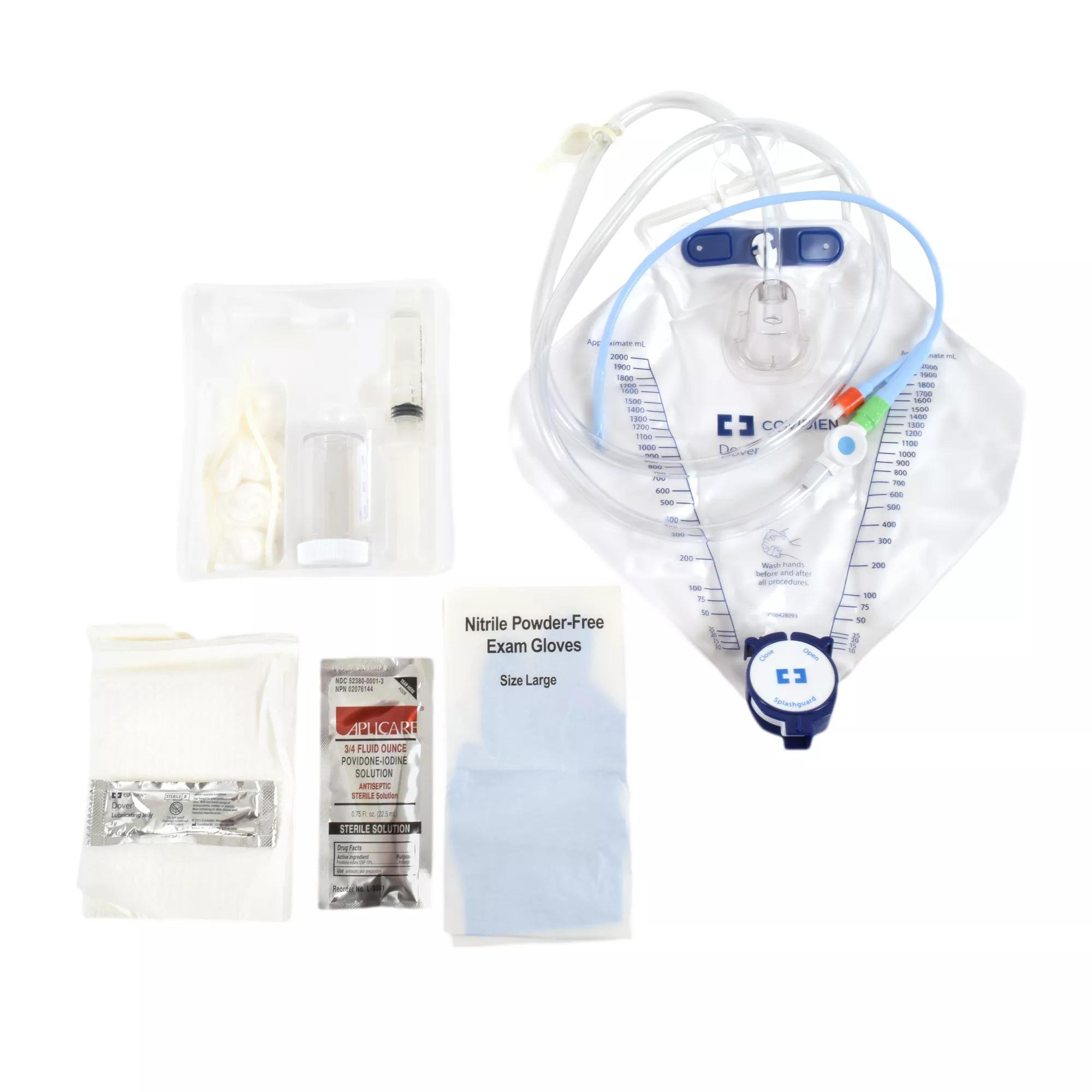 Dover Indwelling Catheter Tray, 16 Fr., Foley, Chamber Bag MK 315112