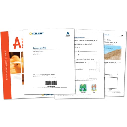 Science Level A 5-Day Extra Activity Sheets (2022)