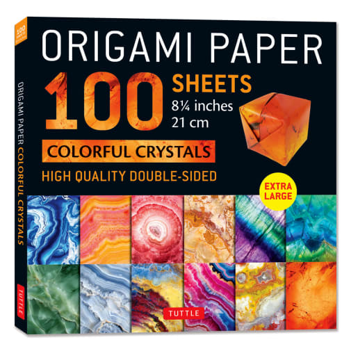 Origami Paper - 100 Sheets Colorful Crystals 8 1/2"