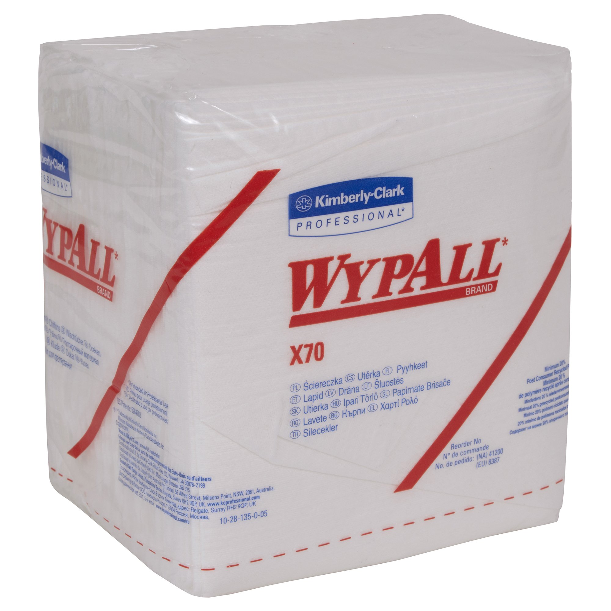WypAll PowerClean X70 Medium Duty Cloths, 12.5 x 14.4 Inch MK 519209