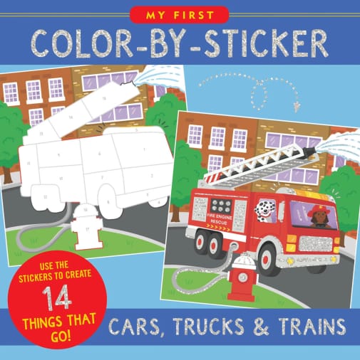 My First Color-By-Sticker - Cars, Trucks & Trains