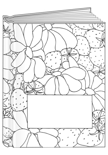 Flowers and Strawberries Bare Book