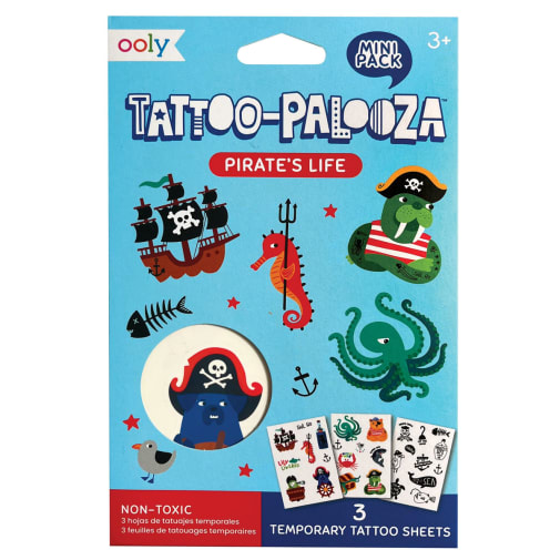 Mini Tattoo Palooza Temporary Tattoos - Pirate's Life