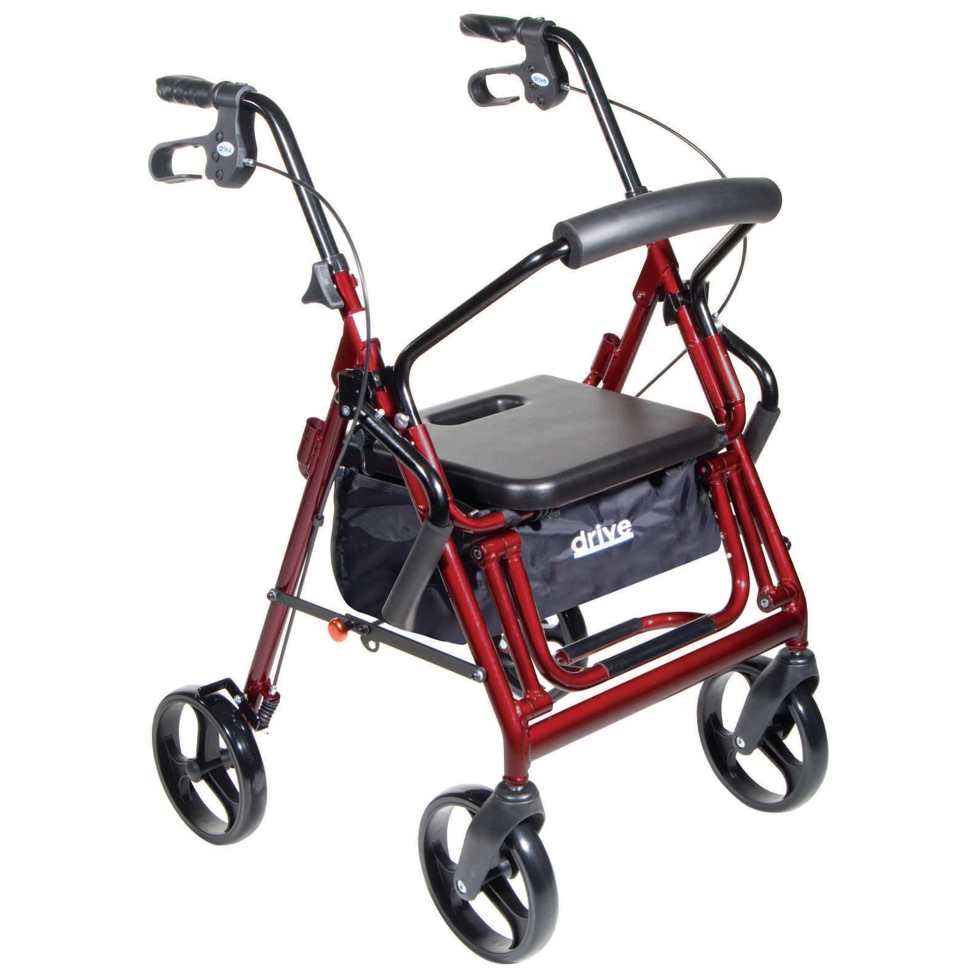 drive Duet Four-Wheel Rollator, Burgundy MK 851757
