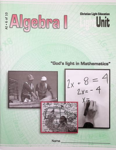 Algebra I LightUnit 6 Sunrise Edition