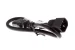 AC Power Cord, C14 to C13, 16 AWG, 1.5ft, Black