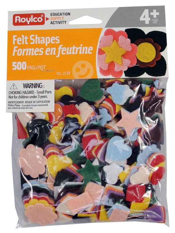 Colorations® Felt Shapes - 500 Pieces
