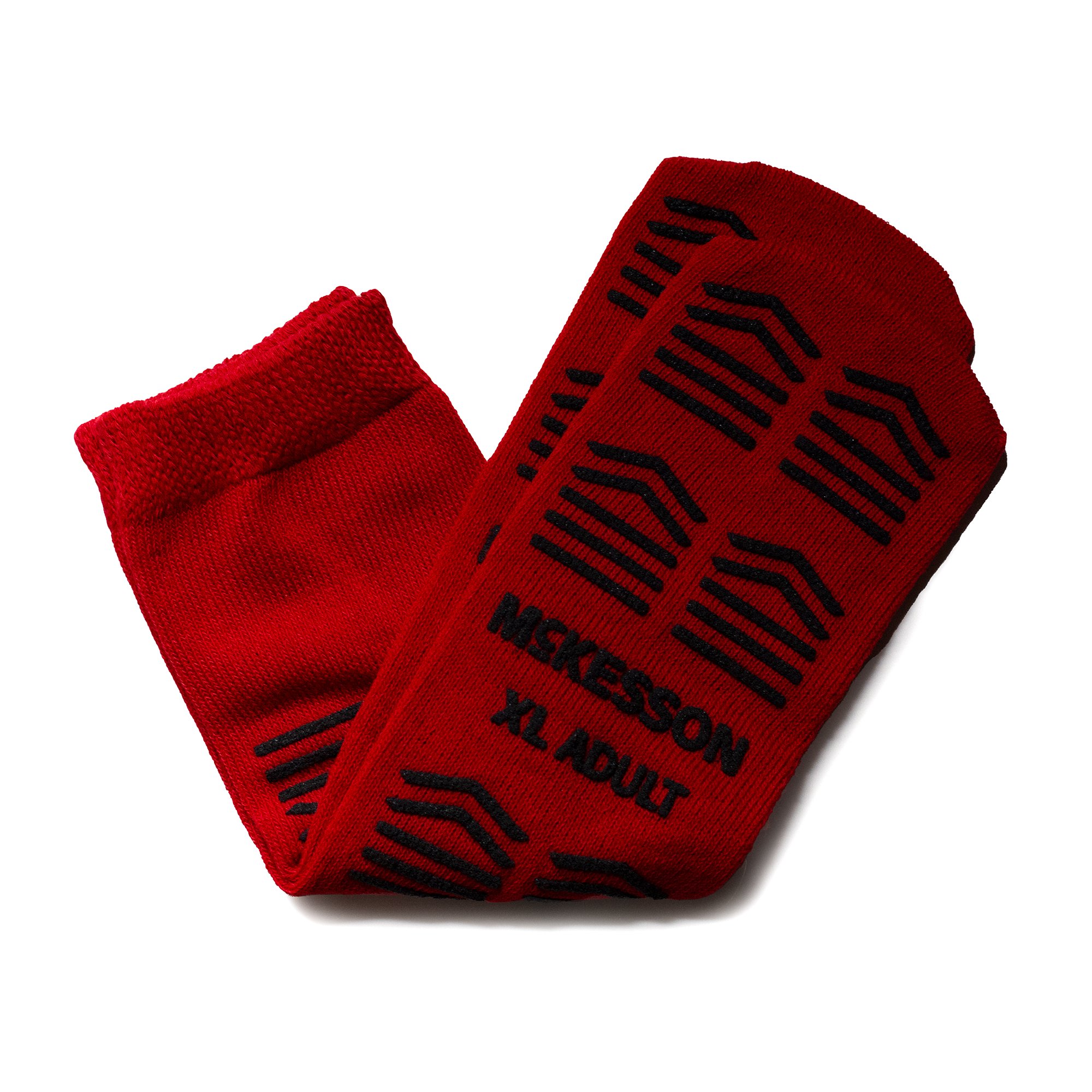 McKesson Slipper Socks, Double Tread, Extra Large, Red MK 1253300