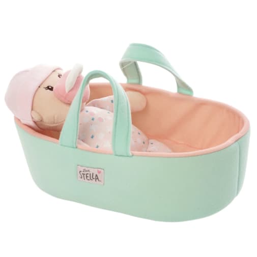 Love, Stella My First Doll Peach & Bassinet