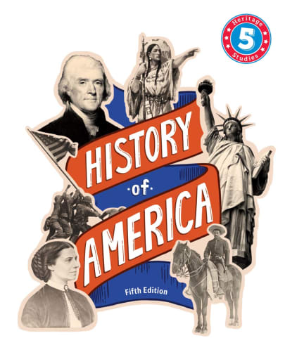 BJU Press Heritage Studies 5 History of America Student Worktext 5th Edition