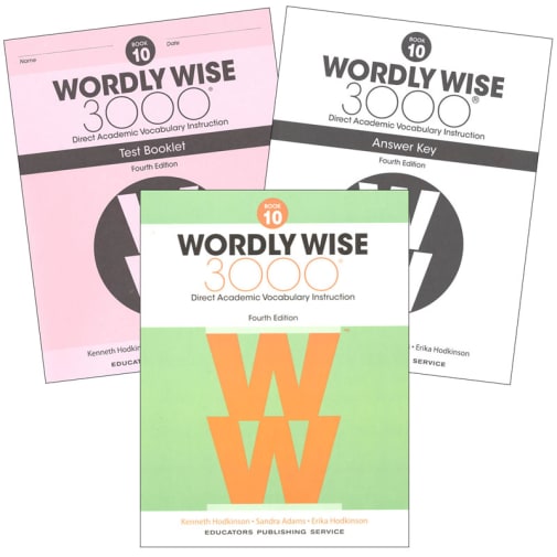 Wordly Wise 3000 Book 10 4th Edition Set (Student Book, Test Book and Key)