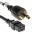 AC Power Cord, L6-30P to C19, 12AWG, 10ft, Black