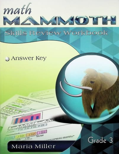 Math Mammoth Grade 3 Color Skills Review Workbook Answer Key (2018 Edition)