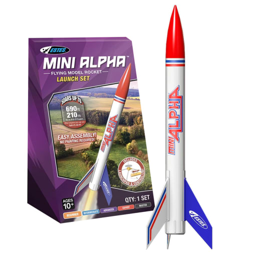 Mini Alpha Flying Model Rocket Launch Set