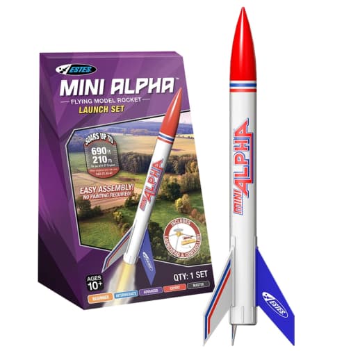 Mini Alpha Flying Model Rocket Launch Set