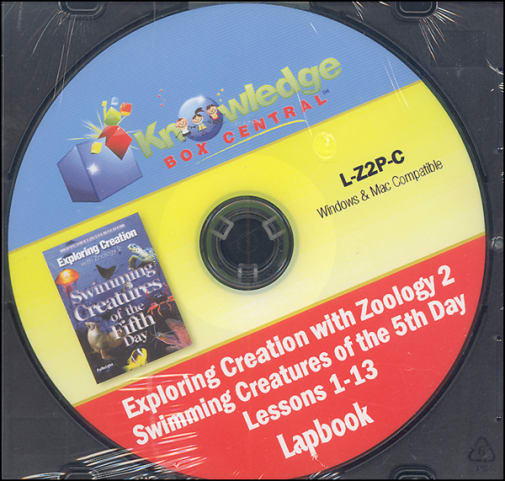 Apologia Exploring Creation With Zoology 2 Complete Lapbook Package CD-ROM