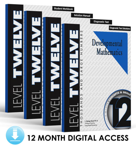 Developmental Math: Level 12 E-Book Set | Thousands and Large Numbers: Concepts and Skills (12 Month Access)