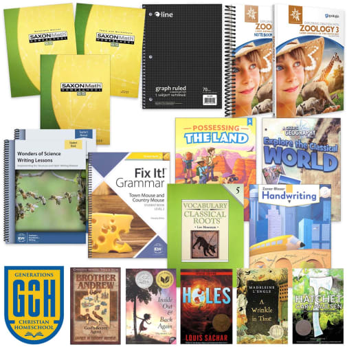 Generations Homeschool Grade 5 Curriculum Pkg