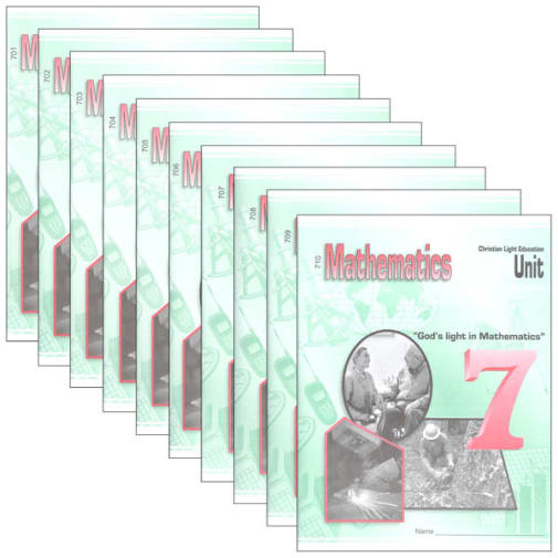 Christian Light Mathematics LightUnit 701-710 Set Sunrise Edition