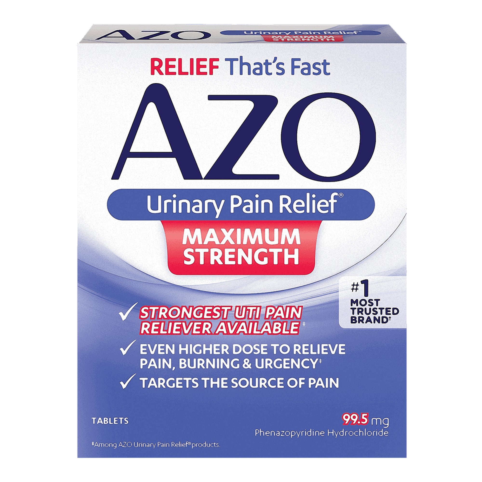 AZO Maximum Strength Phenazopyridine Urinary Pain Relief MK 1065926