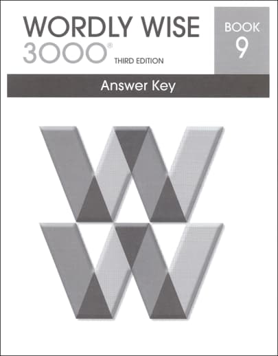 Wordly Wise 3000 3rd Edition Key Book 9