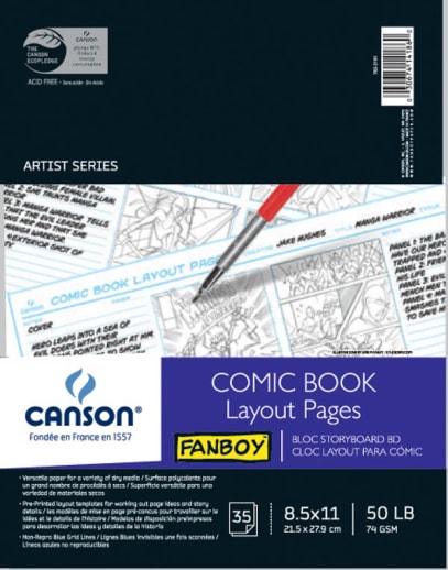 Canson Comic Book Layout Pages