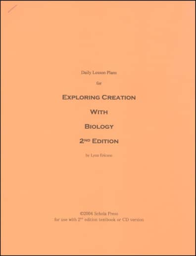 Daily Lesson Plans for Exploring Creation with Biology (2nd Edition)