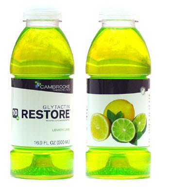 Glytactin Restore Lemon-Lime Beverage for Phenylketonuria (PKU), 16.9-oz. MK 1100383
