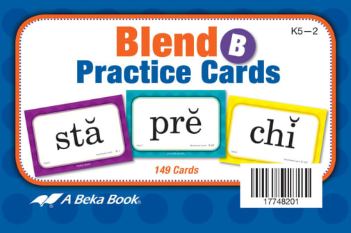 Abeka Blend Practice Cards B