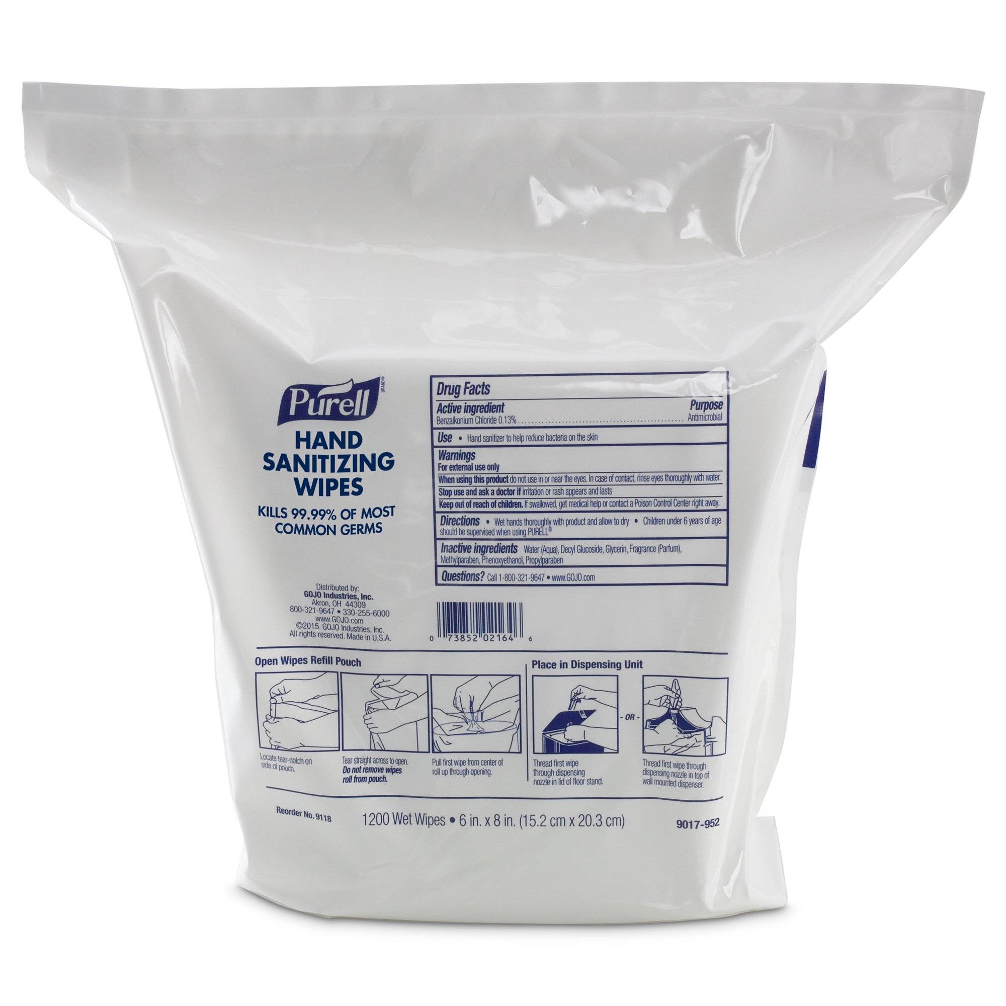 Purell Sanitizing Skin Wipe Refill Pouch MK 726449