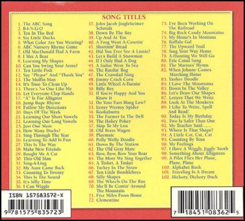 102 Children's Songs Music CD 3-Pack