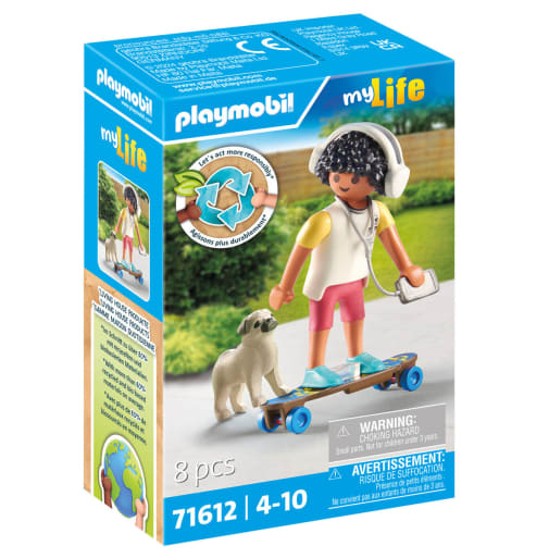 Playmobil Skateboarder with Dog (myLife)