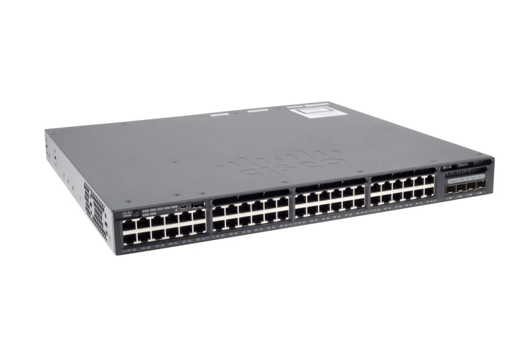 Cisco 3650 Series PoE+ 48 Port Switch, IP Base, WS-C3650-48PS-S, Refurbished, Original