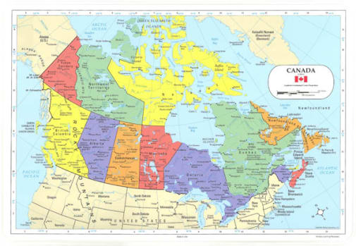 Canada Map Placemat