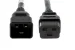 AC Power Cord, C20 to C19, 12 AWG, 4ft Black