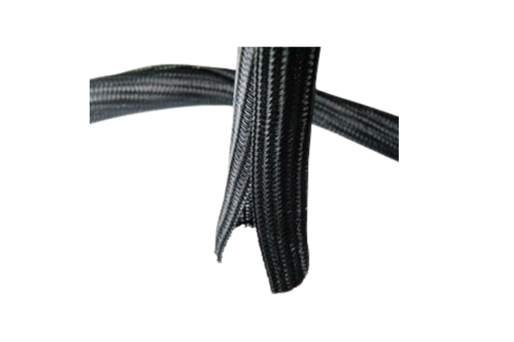 Self Closing Cable Sleeve Black 1.5in (38.1mm) x 50Ft(15.24m)