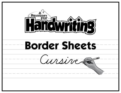 A Reason for Handwriting Border Sheets - Cursive (50 pack)