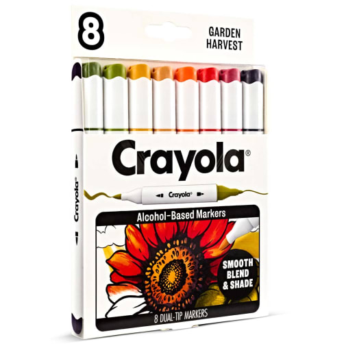 Crayola Creative Enthusiast Alcohol Marker Color Collection, Garden Harvest (8 count)