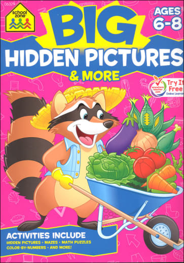 Big Hidden Pictures & More Activity Workbook