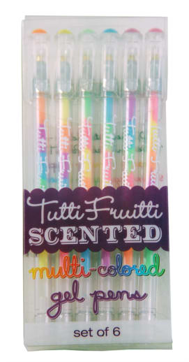 Tutti Frutti Scented Gel Pens (Set of 6 sweet scents)