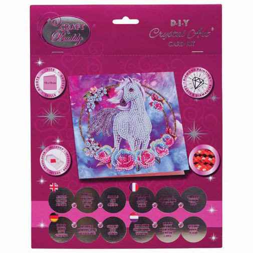 Crystal Art Card Kit - Unicorn Garland