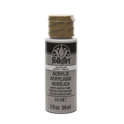 Folkart Color Acrylic Paint Boulder - 2 oz
